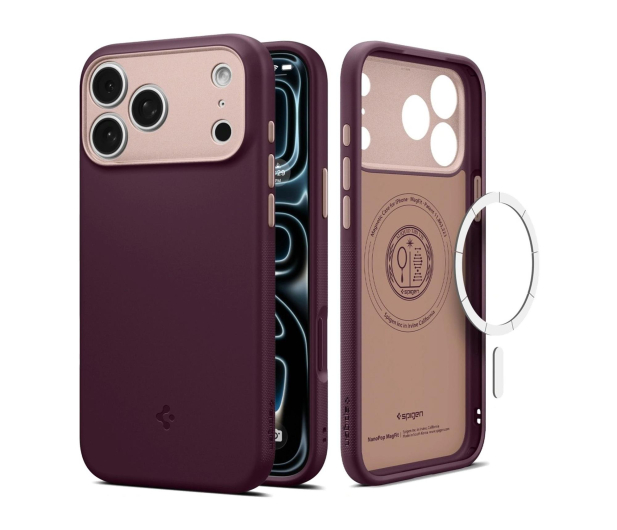 Spigen Nano Pop MagSafe do iPhone 18 Pro Max/17 Pro Max (burgundy b - 1586390 - zdjęcie